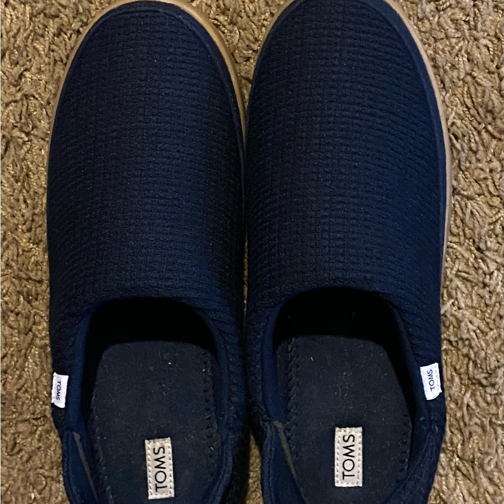 Toms Navy Blue Flats